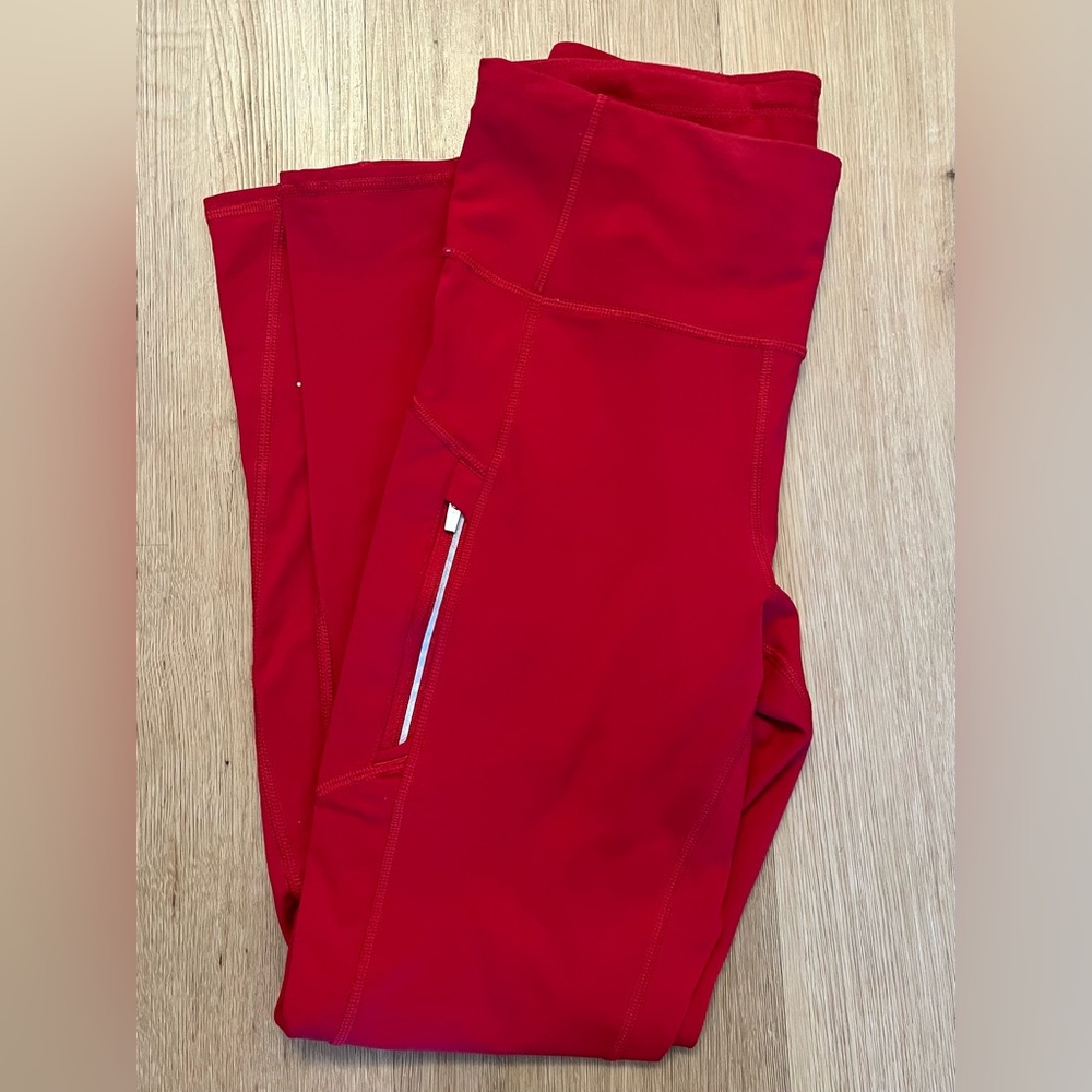 Athleta Rainier Tight Size Small Red! - Picture 2 of 4